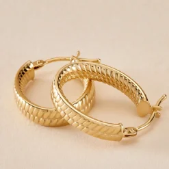 Histoire d'Or Créoles Galila Or Jaune* Boucles D'Oreilles|Boucles D'Oreilles Créoles