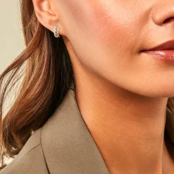 Histoire d'Or Créoles Gerasimos Or Jaune Emeraude Diamant* Boucles D'Oreilles|Boucles D'Oreilles Créoles