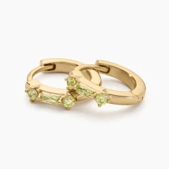 Histoire d'Or Créoles Gianna Plaqué Or Jaune Oxyde De Zirconium plaqué or dore oxyde raisin