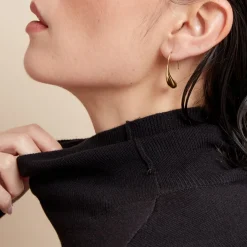 Histoire d'Or Créoles Gold Aura Acier Jaune* Boucles D'Oreilles|Boucles D'Oreilles Fantaisie