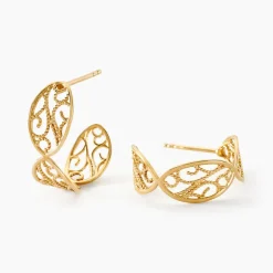 Outlet Histoire d'Or Créoles Golden Acanty Or Jaune