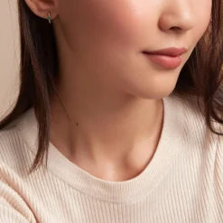 Histoire d'Or Créoles Harmonie Or Jaune Emeraude* Boucles D'Oreilles|Boucles D'Oreilles Créoles