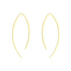 Histoire d'Or Créoles Helle Amande Or Jaune* Boucles D'Oreilles|Boucles D'Oreilles Créoles