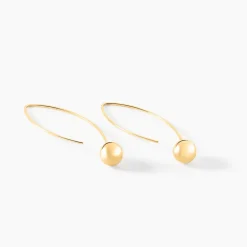 Histoire d'Or Créoles Helle Amande Or Jaune* Boucles D'Oreilles|Boucles D'Oreilles Créoles