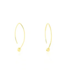 Histoire d'Or Créoles Helle Amande Or Jaune* Boucles D'Oreilles|Boucles D'Oreilles Créoles