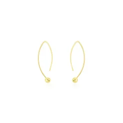 Histoire d'Or Créoles Helle Amande Or Jaune* Boucles D'Oreilles|Boucles D'Oreilles Créoles