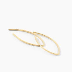 Histoire d'Or Créoles Helle Amande Or Jaune* Boucles D'Oreilles|Boucles D'Oreilles Créoles