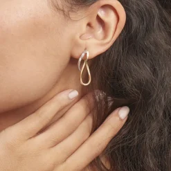 New Histoire d'Or Créoles Hepsie Or Bicolore