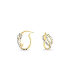 Sale Histoire d'Or Créoles Hewie Or Jaune Strass