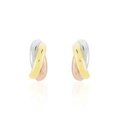 Histoire d'Or Créoles Igora Or Tricolore* Boucles D'Oreilles|Boucles D'Oreilles Créoles