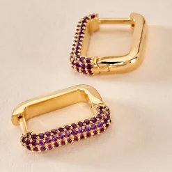 Discount Histoire d'Or Créoles Ileen Plaqué Or Jaune Autres Pierres