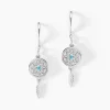 Histoire d'Or Créoles Islene Argent Blanc Oxyde De Zirconium* Boucles D'Oreilles|Boucles D'Oreilles Fantaisie