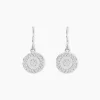 Histoire d'Or Créoles Isra Argent Blanc Oxyde De Zirconium* Boucles D'Oreilles|Boucles D'Oreilles Fantaisie