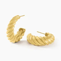 Histoire d'Or Créoles Jackie Acier Jaune* Boucles D'Oreilles|Boucles D'Oreilles Fantaisie