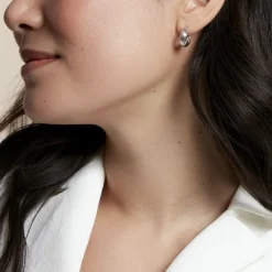 Histoire d'Or Créoles Jennie Argent Blanc* Boucles D'Oreilles|Boucles D'Oreilles Fantaisie