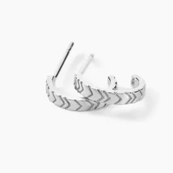 Discount Histoire d'Or Créoles Jolene Argent Blanc