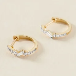 Histoire d'Or Créoles Joy Or Jaune Diamant* Boucles D'Oreilles|Boucles D'Oreilles Créoles