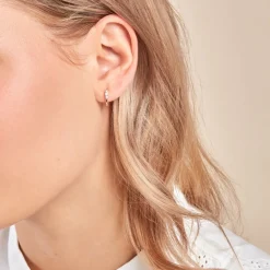 Histoire d'Or Créoles Kaelee Or Jaune Diamant Synthétique* Boucles D'Oreilles|Boucles D'Oreilles Créoles