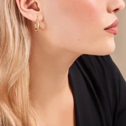 Histoire d'Or Créoles Keelan Or Jaune* Boucles D'Oreilles|Boucles D'Oreilles Créoles