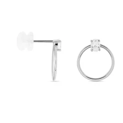 Online Histoire d'Or Créoles Kip De Zirconium or blanc oxyde