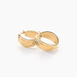 Histoire d'Or Créoles Kuma Plaqué Or Jaune* Boucles D'Oreilles|Boucles D'Oreilles Fantaisie