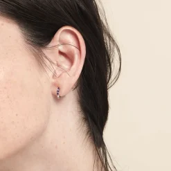 Best Histoire d'Or Créoles Leatrice or blanc amethyste violet