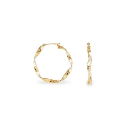 Histoire d'Or Créoles Lenna Torsadée Plaqué Or Jaune* Boucles D'Oreilles|Boucles D'Oreilles Fantaisie