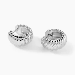 New Histoire d'Or Créoles Leocadie Argent Blanc