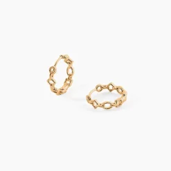 Histoire d'Or Créoles Linka Plaqué Or Jaune* Boucles D'Oreilles|Boucles D'Oreilles Fantaisie