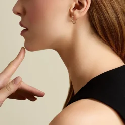 Histoire d'Or Créoles Linka Plaqué Or Jaune* Boucles D'Oreilles|Boucles D'Oreilles Fantaisie