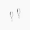 Histoire d'Or Créoles Lisenn Argent Blanc Oxyde De Zirconium* Boucles D'Oreilles|Boucles D'Oreilles Fantaisie