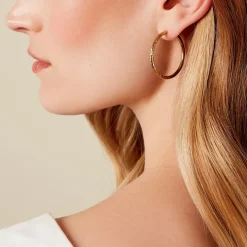 Online Histoire d'Or Créoles Loanne Acier Doré