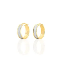 Histoire d'Or Créoles Lolly Or Bicolore* Boucles D'Oreilles|Boucles D'Oreilles Créoles