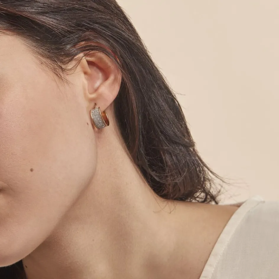 Clearance Histoire d'Or Créoles Lolly Or Bicolore