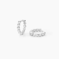Histoire d'Or Créoles Louisette Argent Blanc* Boucles D'Oreilles|Boucles D'Oreilles Fantaisie