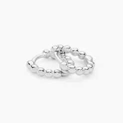 Histoire d'Or Créoles Louisette Argent Blanc* Boucles D'Oreilles|Boucles D'Oreilles Fantaisie
