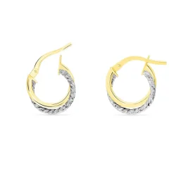 Online Histoire d'Or Créoles Maelia Or Bicolore