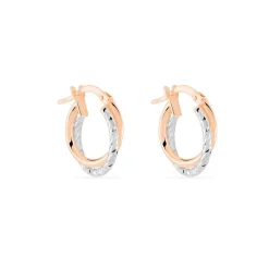 Histoire d'Or Créoles Maelia Or Bicolore* Boucles D'Oreilles|Boucles D'Oreilles Créoles