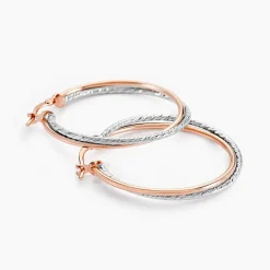 Histoire d'Or Créoles Maelia Or Bicolore* Boucles D'Oreilles|Boucles D'Oreilles Créoles