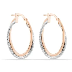 Discount Histoire d'Or Créoles Maelia Or Bicolore