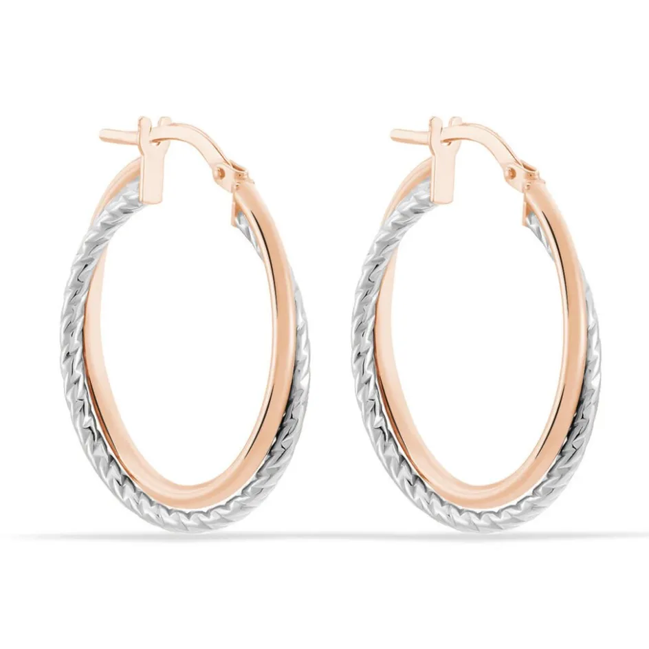 Discount Histoire d'Or Créoles Maelia Or Bicolore