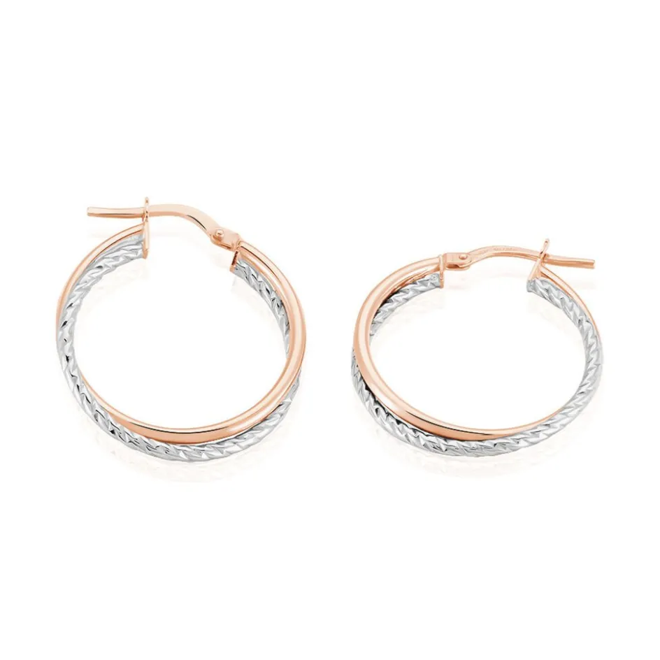 Discount Histoire d'Or Créoles Maelia Or Bicolore