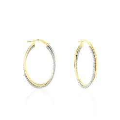 Discount Histoire d'Or Créoles Maelia Or Bicolore