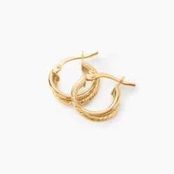 Histoire d'Or Créoles Maelia Or Jaune* Boucles D'Oreilles|Boucles D'Oreilles Créoles