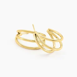 Histoire d'Or Créoles Maia Acier Doré* Boucles D'Oreilles|Boucles D'Oreilles Fantaisie