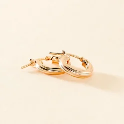 Histoire d'Or Créoles Maia Argent Rose* Boucles D'Oreilles|Boucles D'Oreilles Fantaisie