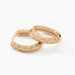 Histoire d'Or Créoles Manua Plaqué Or Jaune