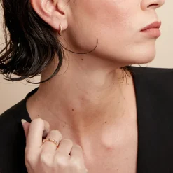 Histoire d'Or Créoles Manua Plaqué Or Jaune