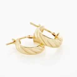 Histoire d'Or Créoles Mara Or Jaune* Boucles D'Oreilles|Boucles D'Oreilles Créoles