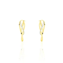 Histoire d'Or Créoles Merilyn Or Bicolore* Boucles D'Oreilles|Boucles D'Oreilles Créoles